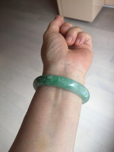 Load image into Gallery viewer, 54.3mm certified 100% natural Type A sunny green jadeite jade bangle PB164-4654