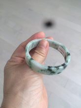 Load image into Gallery viewer, 51.7mm Certified type A 100% Natural sunny green/purple square Jadeite Jade  bangle AZ57-7272