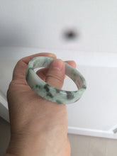 Load image into Gallery viewer, 51.7mm Certified type A 100% Natural sunny green/purple square Jadeite Jade  bangle AZ57-7272