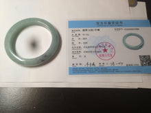 Load image into Gallery viewer, 56.8mm 100% natural Type A icy watery green  jadeite jade bangle AX51-7558
