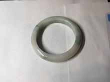 Load image into Gallery viewer, 54.5mm Certified 100% natural Type A sunny green/white jadeite jade bangle BM31-0361