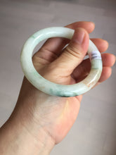 Load image into Gallery viewer, 53.5mm certified natural 100% natural Type A light green red round cut jadeite jade bangle BP22-7250