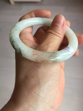 Load image into Gallery viewer, 53.5mm certified natural 100% natural Type A light green red round cut jadeite jade bangle BP22-7250