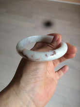 Load image into Gallery viewer, 56.8mm certified 100% natural type A light green/white/red  jadeite jade bangle AR81-4080