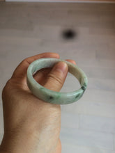 Load image into Gallery viewer, 51.7mm Certified type A 100% Natural sunny green/purple square Jadeite Jade  bangle AZ56-7274