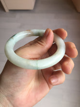 Load image into Gallery viewer, 53.5mm certified natural 100% natural Type A light green red round cut jadeite jade bangle BP22-7250