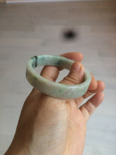 Load image into Gallery viewer, 51.7mm Certified type A 100% Natural sunny green/purple square Jadeite Jade  bangle AZ56-7274