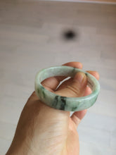 Load image into Gallery viewer, 51.7mm Certified type A 100% Natural sunny green/purple square Jadeite Jade  bangle AZ56-7274