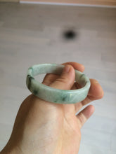 Load image into Gallery viewer, 51.7mm Certified type A 100% Natural sunny green/purple square Jadeite Jade  bangle AZ56-7274