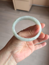 Load image into Gallery viewer, 51mm Certified Type A 100% Natural icy light green oval jadeite jade bangle BK94-7735