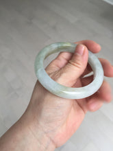 Load image into Gallery viewer, 53.8mm certified 100% natural Type A icy watery green brown purple  jadeite jade bangle BL113-9438
