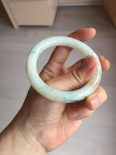 Load image into Gallery viewer, 53.5mm certified natural 100% natural Type A light green red round cut jadeite jade bangle BP22-7250