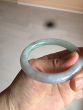 Load image into Gallery viewer, 50.8mm Certified Type A 100% Natural light green/purple/yellow(FU LU SHOU) round cut Jadeite Jade bangle Z135-2803