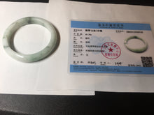 Load image into Gallery viewer, 57.5mm Certified 100% natural Type A green/white jadeite jade bangle BM32-9745