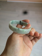 Load image into Gallery viewer, 51.7mm Certified type A 100% Natural sunny green/purple square Jadeite Jade  bangle AZ56-7274