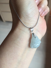 Load image into Gallery viewer, 100% Natural type A green/white small happy buddha jadeite Jade pendant necklace group BP111