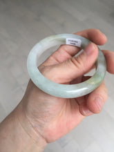 Load image into Gallery viewer, 53.8mm certified 100% natural Type A icy watery green brown purple  jadeite jade bangle BL113-9438