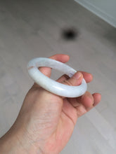 Load image into Gallery viewer, 56.8mm certified 100% natural type A light green/white/red  jadeite jade bangle AR81-4080