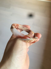 Load image into Gallery viewer, 53.2mm 100% natural red/pink/white square red jasper stone bangle XY77