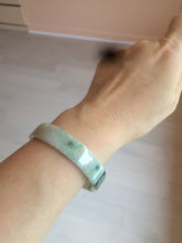 Load image into Gallery viewer, 51.7mm Certified type A 100% Natural sunny green/purple square Jadeite Jade  bangle AZ56-7274