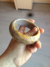 Load image into Gallery viewer, 57.8mm 100% natural red/orange/purple/pink chubby Sardonyx(战国红) bangle SY72