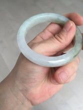 Load image into Gallery viewer, 53.8mm certified 100% natural Type A icy watery green brown purple  jadeite jade bangle BL113-9438