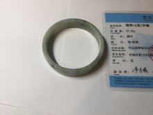 Load image into Gallery viewer, 51.7mm Certified type A 100% Natural sunny green dark green yellow purple with green flying flowers square Jadeite Jade bangle PA71-6940