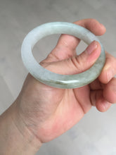 Load image into Gallery viewer, 53.8mm certified 100% natural Type A icy watery green brown purple  jadeite jade bangle BL113-9438