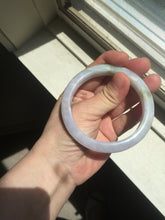 Load image into Gallery viewer, Sold.please do't order. thanks. 56mm Certified type A 100% Natural light purple white green yellow(LU FU SHOU)Jadeite bangle BN60-3559