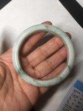 Load image into Gallery viewer, 57.5mm Certified 100% natural Type A green/white jadeite jade bangle BM32-9745
