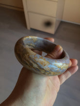 Load image into Gallery viewer, 57.8mm 100% natural red/orange/purple/pink chubby Sardonyx(战国红) bangle SY72