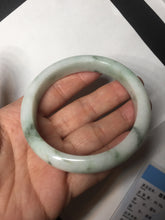 Load image into Gallery viewer, 57.5mm Certified 100% natural Type A green/white jadeite jade bangle BM32-9745