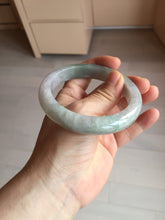 Load image into Gallery viewer, 59.2mm Certified Type A 100% Natural white/light purple/brown/yellow/gray(FU LU SHOU) Jadeite Jade bangle BF104-8634