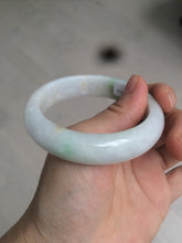 Load image into Gallery viewer, 55mm certified Type A 100% Natural sunny green/white/brown/yellow Jadeite Jade bangle AC71-1463
