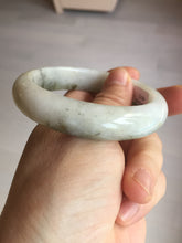Load image into Gallery viewer, 56.4mm Certificated dark green/black/white with floating seaweed jadeite jade bangle BP21-4072