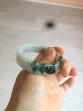 Load image into Gallery viewer, 51.7mm Certified type A 100% Natural sunny green/purple square Jadeite Jade  bangle AZ55-7273