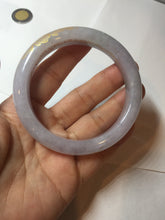Load image into Gallery viewer, 58.5mm Certified 100% Natural type A icy watery green/light purple carved and golden-painted Jadeite Jade bangle PC72-(0855)