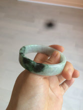 Load image into Gallery viewer, 51.7mm Certified type A 100% Natural sunny green/purple square Jadeite Jade  bangle AZ55-7273