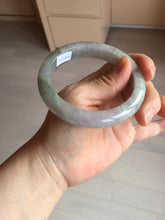 Load image into Gallery viewer, 59.2mm Certified Type A 100% Natural white/light purple/brown/yellow/gray(FU LU SHOU) Jadeite Jade bangle BF104-8634