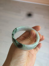 Load image into Gallery viewer, 51.7mm Certified type A 100% Natural sunny green/purple square Jadeite Jade  bangle AZ55-7273