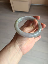 Load image into Gallery viewer, 59.2mm Certified Type A 100% Natural white/light purple/brown/yellow/gray(FU LU SHOU) Jadeite Jade bangle BF104-8634