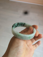 Load image into Gallery viewer, 51.7mm Certified type A 100% Natural sunny green/purple square Jadeite Jade  bangle AZ55-7273