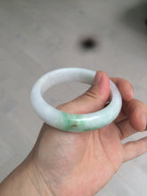 Load image into Gallery viewer, 55mm certified Type A 100% Natural sunny green/white/brown/yellow Jadeite Jade bangle AC71-1463