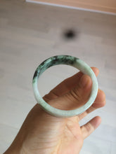 Load image into Gallery viewer, 51.7mm Certified type A 100% Natural sunny green/purple square Jadeite Jade  bangle AZ55-7273