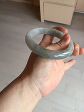 Load image into Gallery viewer, 59.2mm Certified Type A 100% Natural white/light purple/brown/yellow/gray(FU LU SHOU) Jadeite Jade bangle BF104-8634