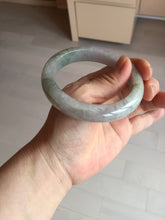 Load image into Gallery viewer, 59.2mm Certified Type A 100% Natural white/light purple/brown/yellow/gray(FU LU SHOU) Jadeite Jade bangle BF104-8634