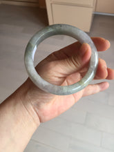 Load image into Gallery viewer, 59.2mm Certified Type A 100% Natural white/light purple/brown/yellow/gray(FU LU SHOU) Jadeite Jade bangle BF104-8634