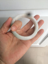 Load image into Gallery viewer, 55mm certified Type A 100% Natural sunny green/white/brown/yellow Jadeite Jade bangle AC71-1463