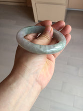 Load image into Gallery viewer, 59.2mm Certified Type A 100% Natural white/light purple/brown/yellow/gray(FU LU SHOU) Jadeite Jade bangle BF104-8634