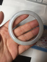 Load image into Gallery viewer, 54.6mm Certified 100% natural Type A white/green/purple jadeite jade bangle AM33-0255